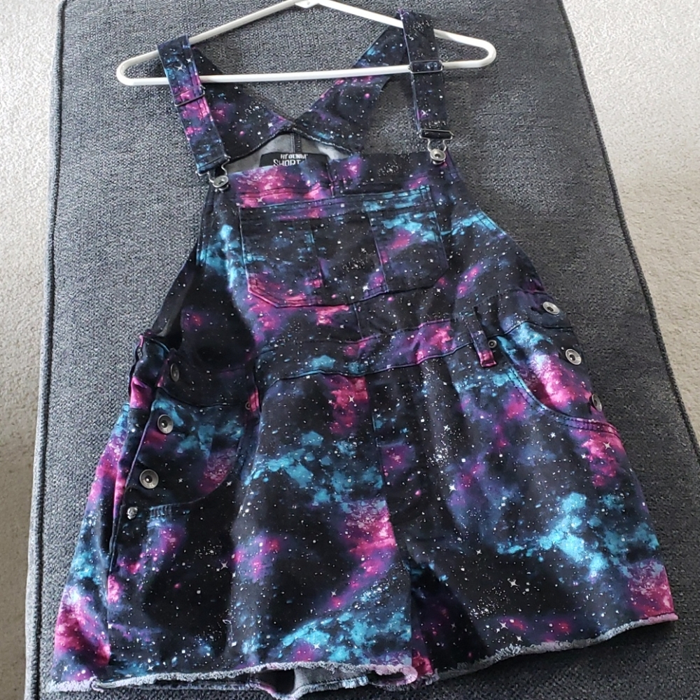 Hot Topic Galaxy Overalls Large